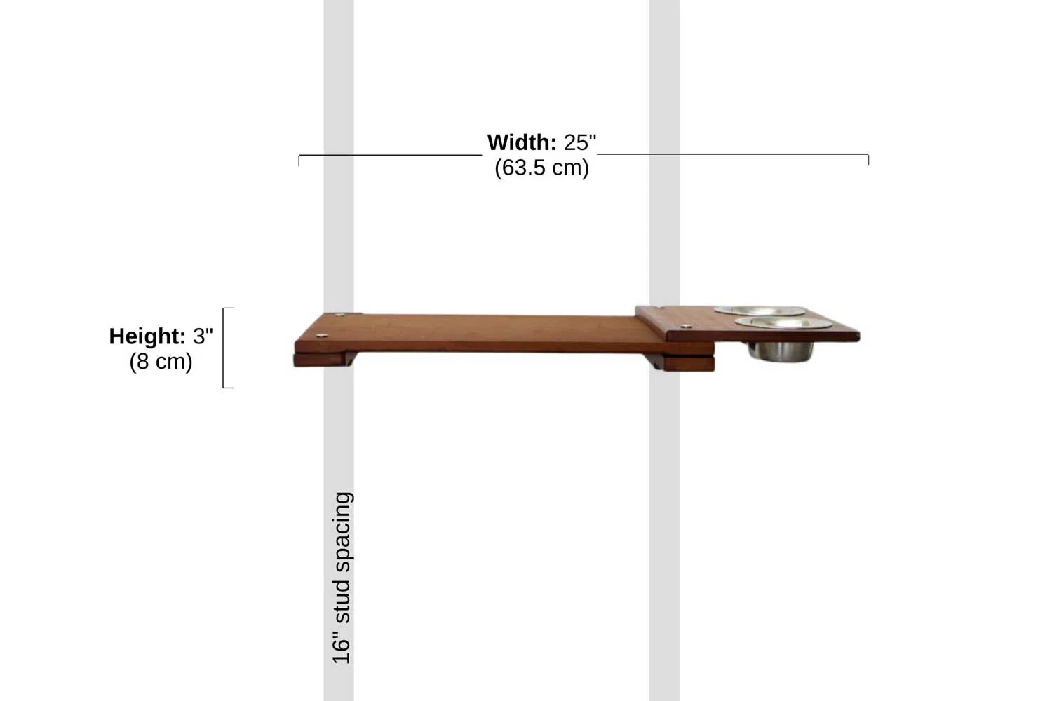 Wall Mounted Cat Feeding Shelf - Image 11