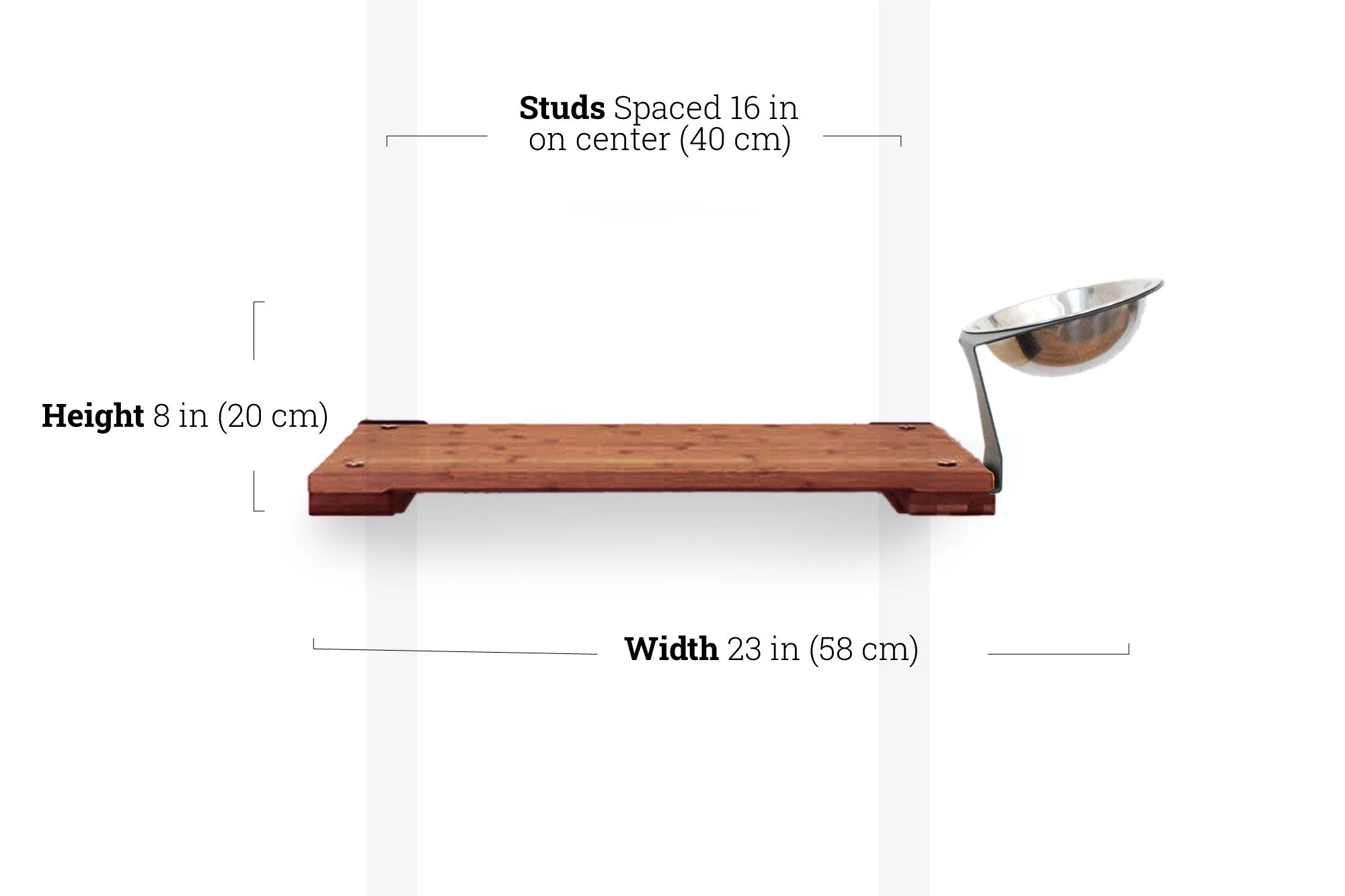 Wall Mounted Cat Feeding Shelf - Image 27