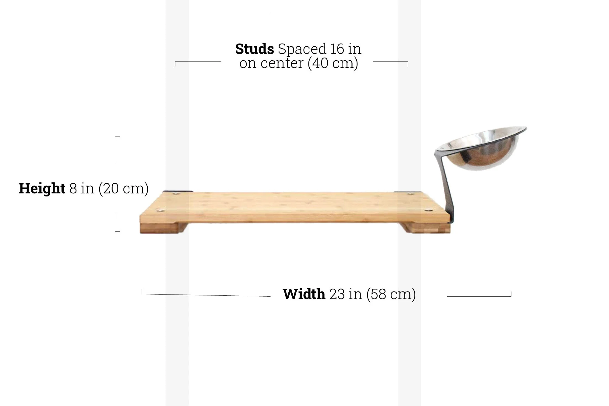 Wall Mounted Cat Feeding Shelf - Image 30
