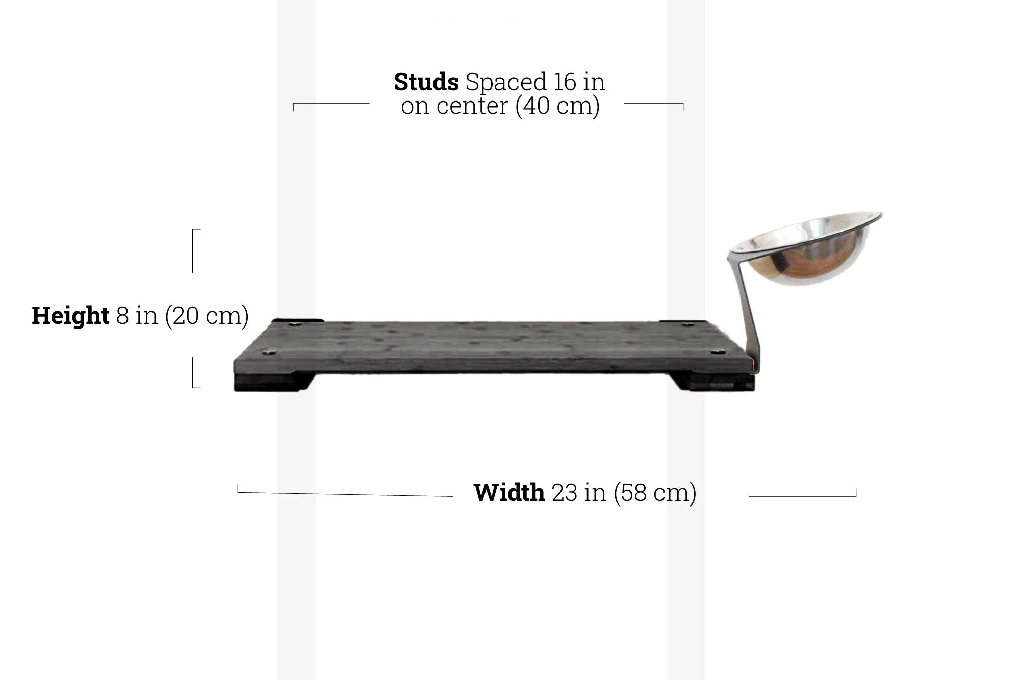 Wall Mounted Cat Feeding Shelf - Image 33