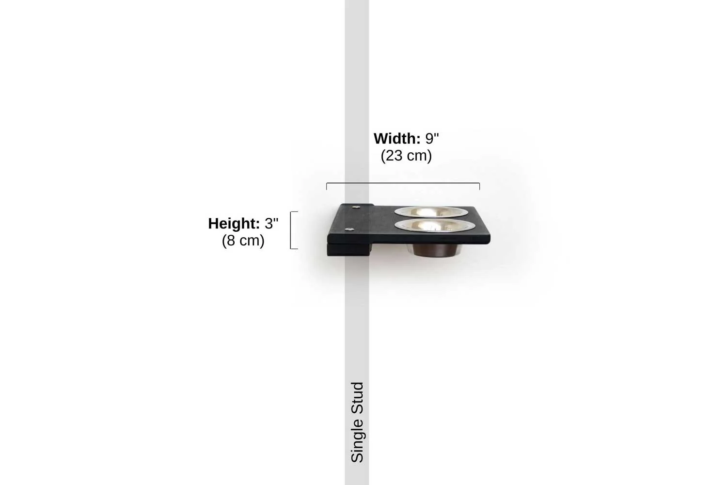 Wall Mounted Cat Feeding Shelf - Image 9