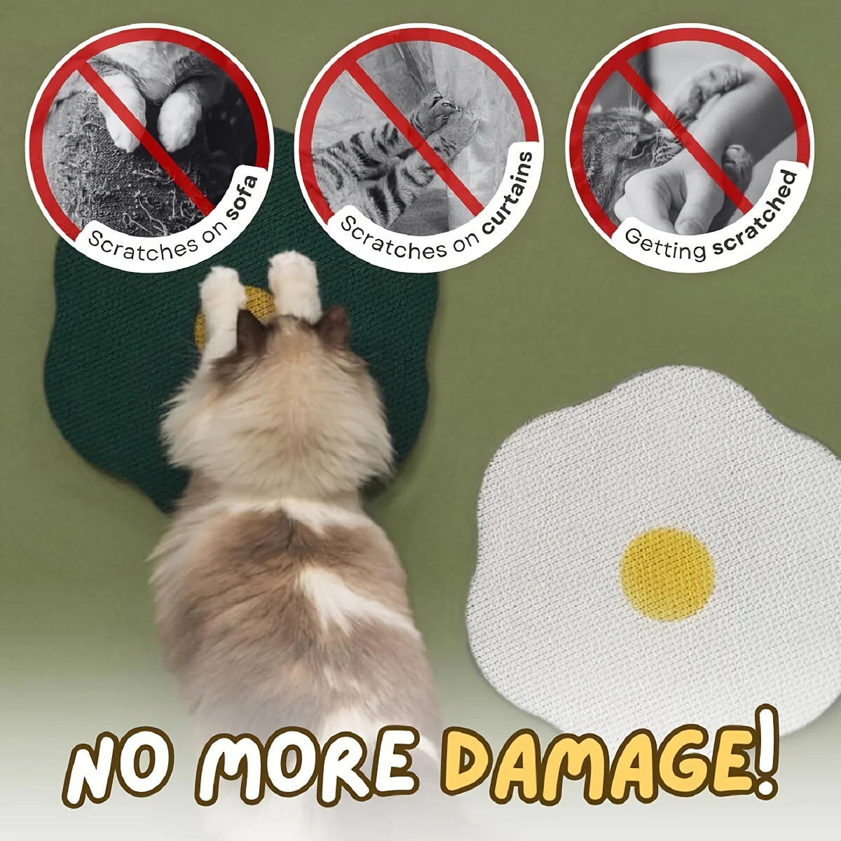 Wall-Mounted Floral Cat Scratcher – Durable & Eco-Friendly - Image 7