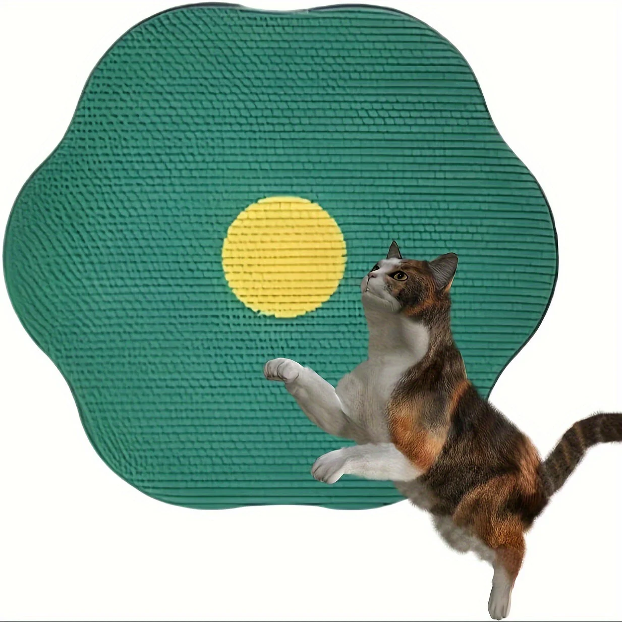 Wall-Mounted Floral Cat Scratcher – Durable & Eco-Friendly - Image 9