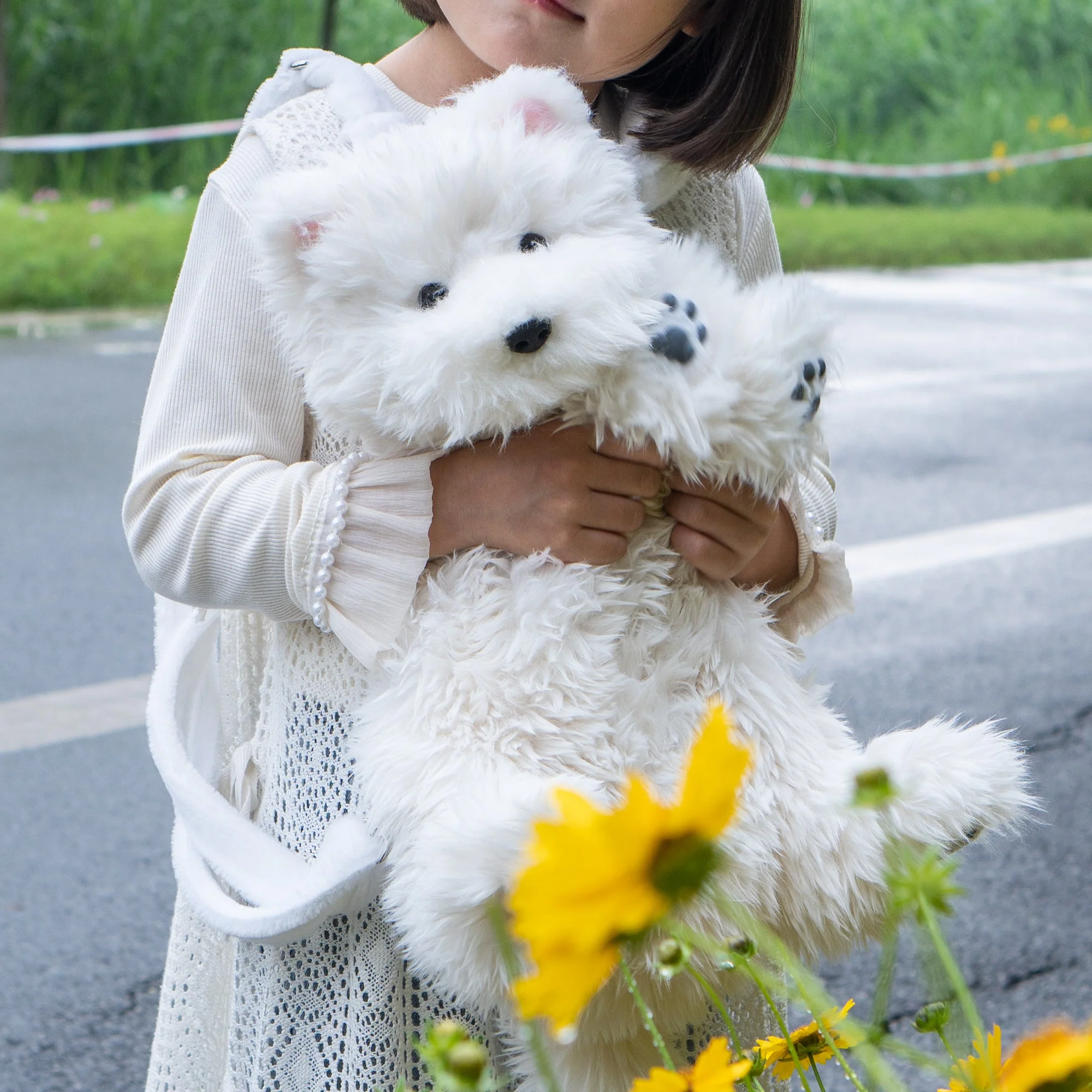 Westie Dog Backpack – Plush Bag for Girls & Puppy Lovers - Image 3