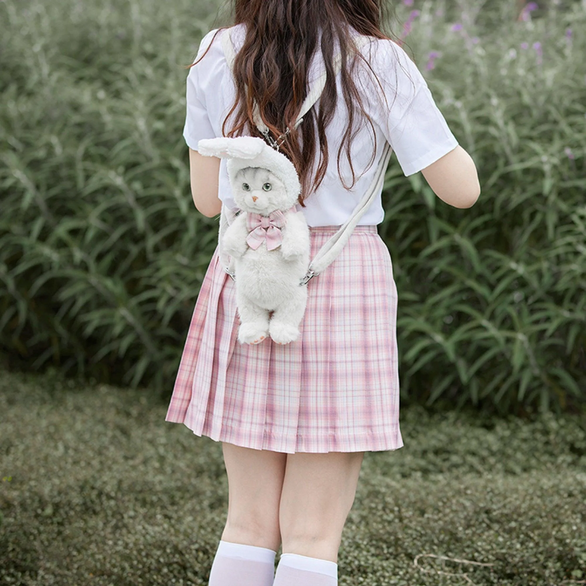 White Short-hair Cat Backpack - Image 7