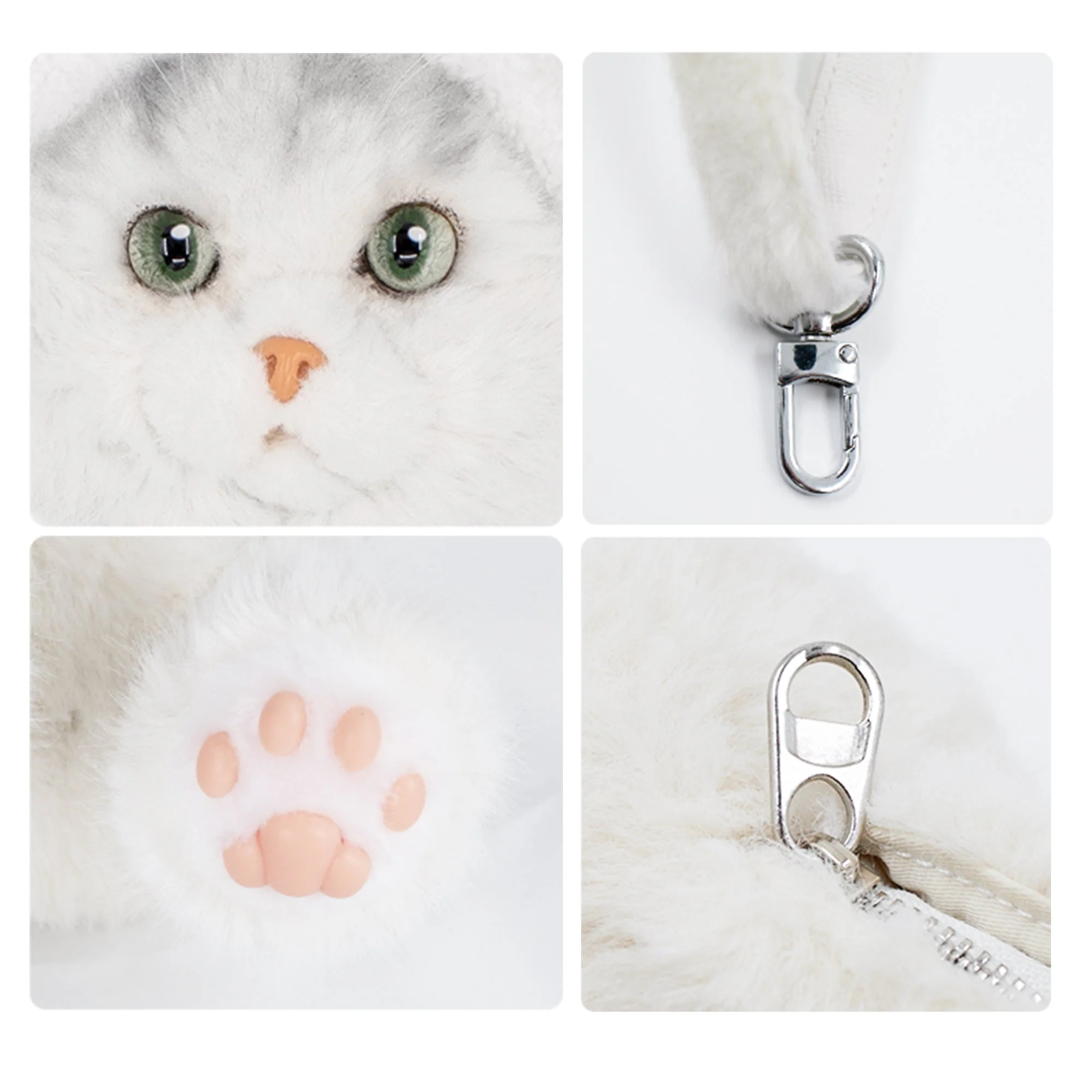 White Short-hair Cat Backpack - Image 9