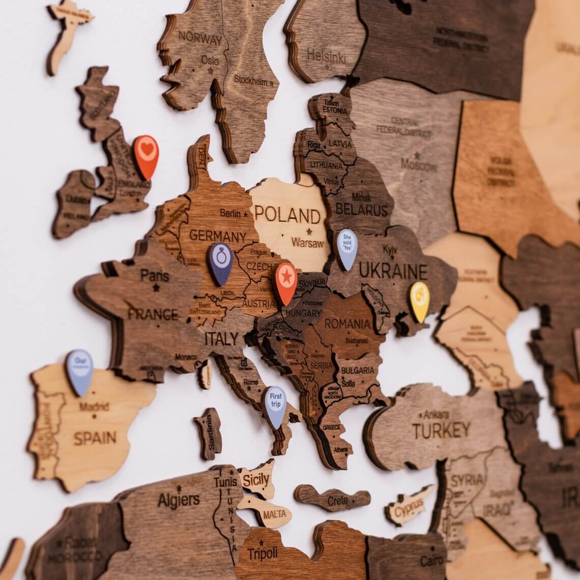 Wooden Location Pins - Image 9