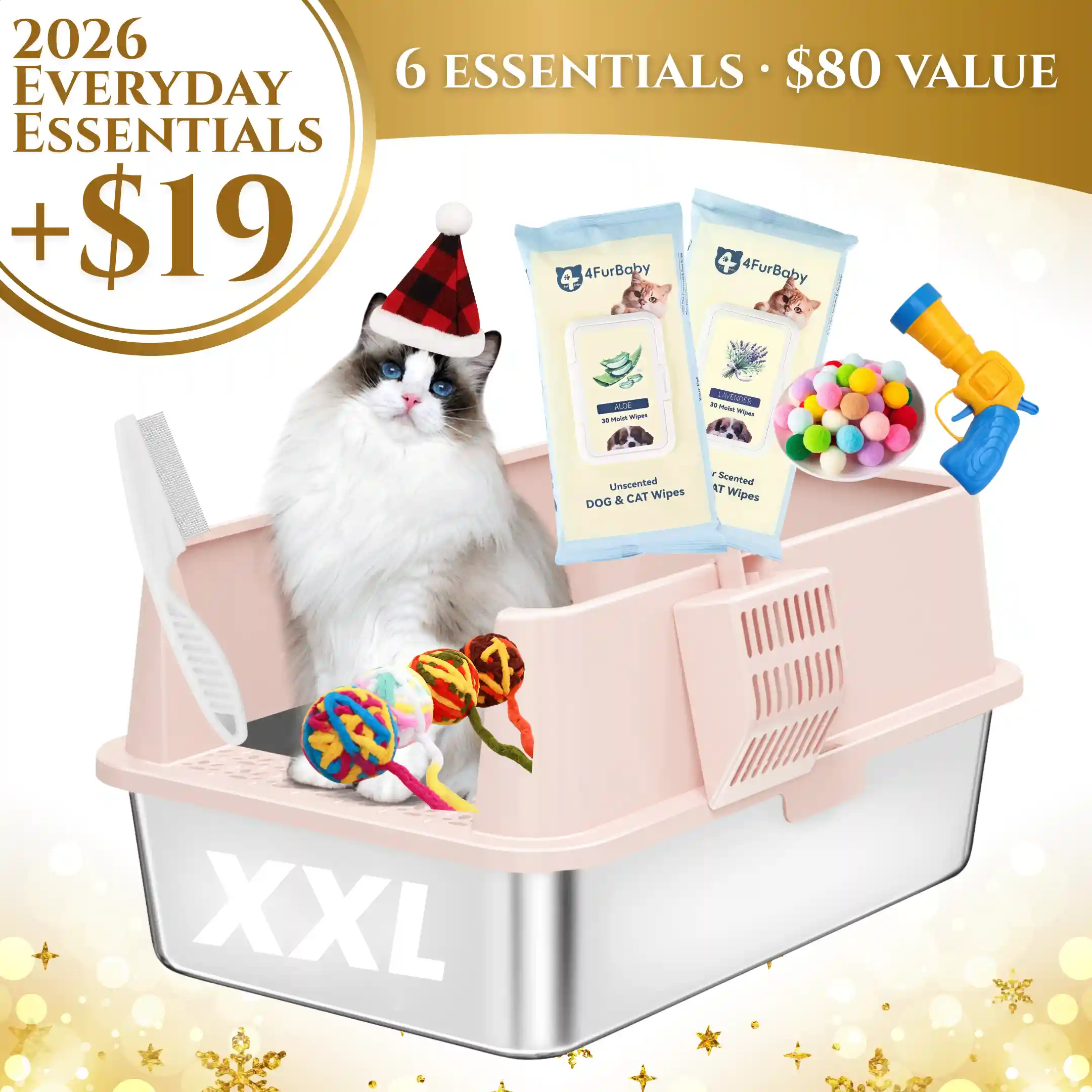 XXL Stainless Steel Cat Litter Box with Lid – High Sides, Low Entry, Easy to Clean, Odor-Free, Anti-Leak | Buy 2 & Save $10 - Image 13