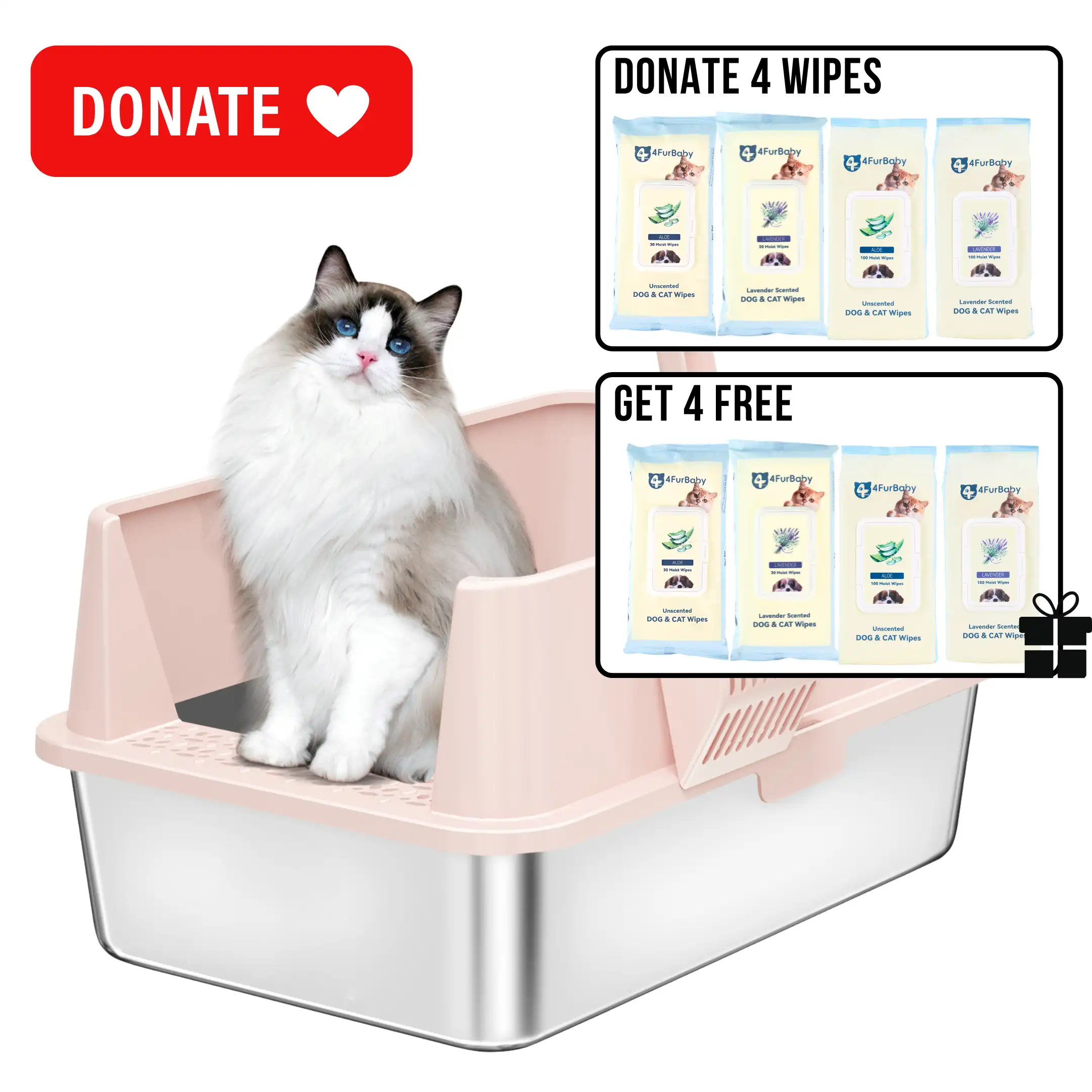 XXL Stainless Steel Cat Litter Box with Lid – High Sides, Low Entry, Easy to Clean, Odor-Free, Anti-Leak | Buy 2 & Save $10 - Image 28